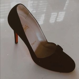 Christian Louboutin Black Velvet Heels